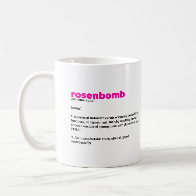 Mug boue de définition de rosenbombe (Gauche)