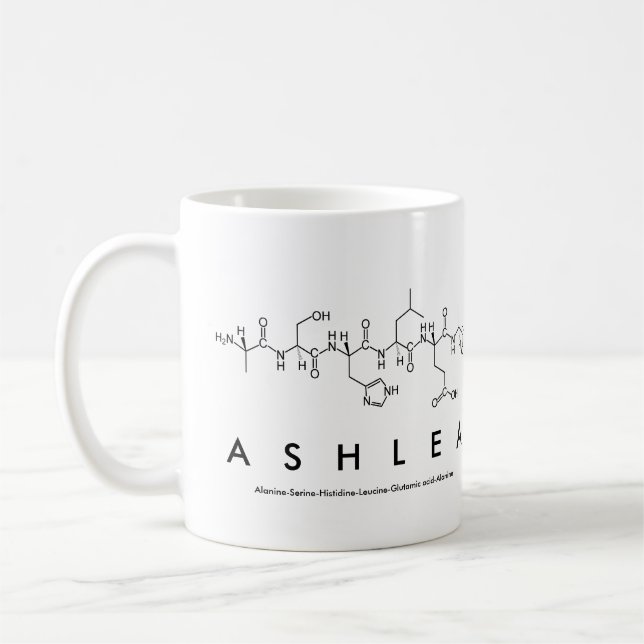 Mug Boue de nom du peptide Ashlea (Gauche)
