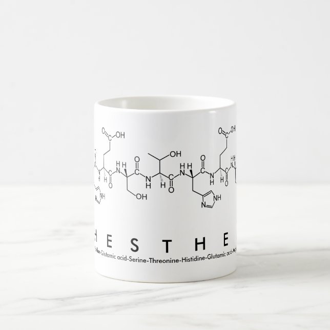 Mug Boue de nom du peptide hémétique (Centre)