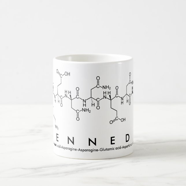 Mug Boue de nom du peptide Kennedy (Centre)