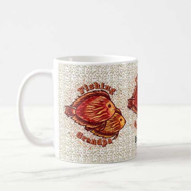 Mug Boue de papy de pêche (Gauche)