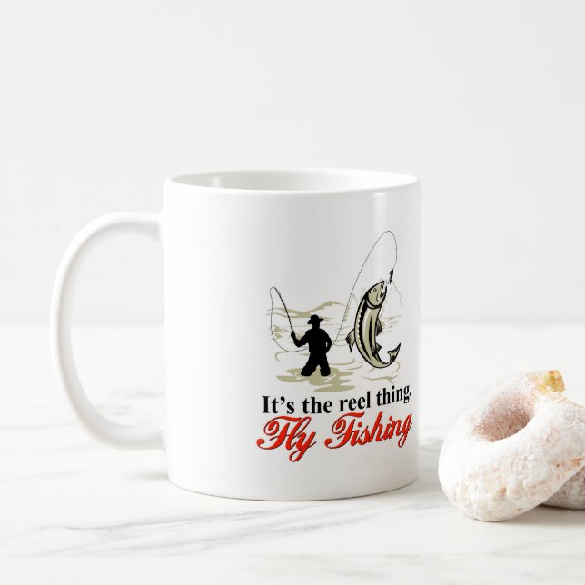 Mug Boue de pêche à la mouche (Avec donut)