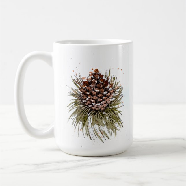 Mug Boue de pin d'hiver (Gauche)