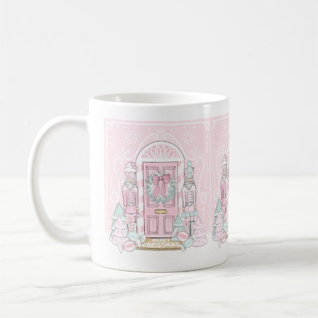 Mug Boue de porte de croustillant rose (Gauche)
