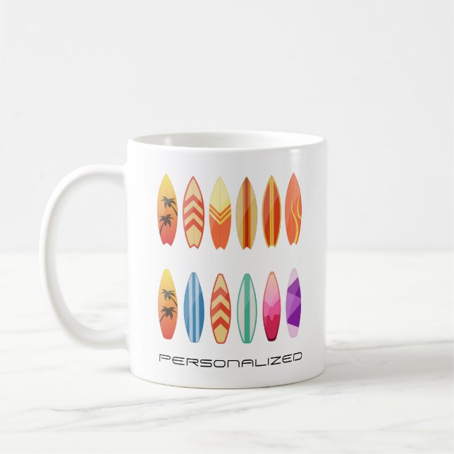 Mug Boue de surf personnalisée (Gauche)