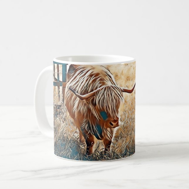 Mug Boue de vache Highland (Devant gauche)