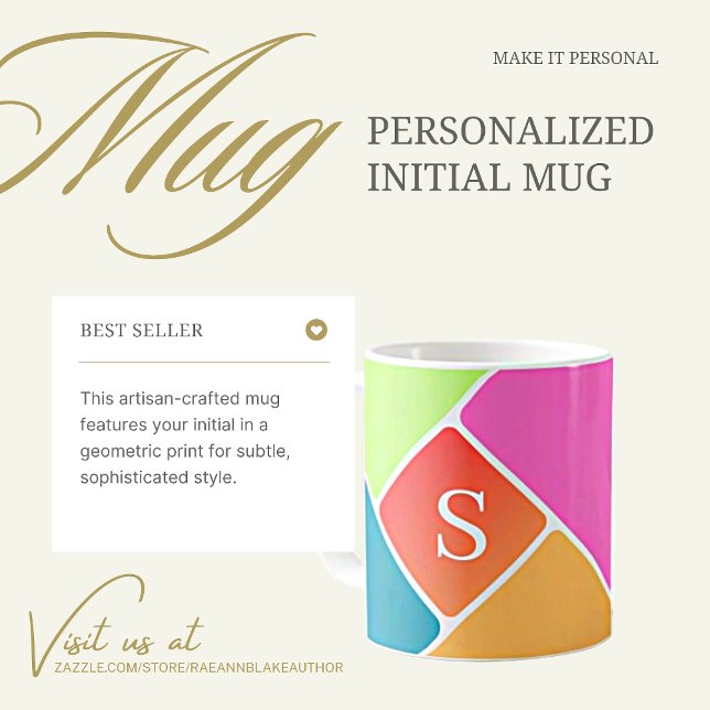 Mug Boue initiale personnalisée (Créateur téléchargé)