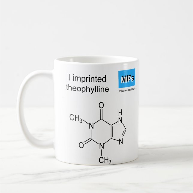 Mug boue modèle théophylline (Gauche)