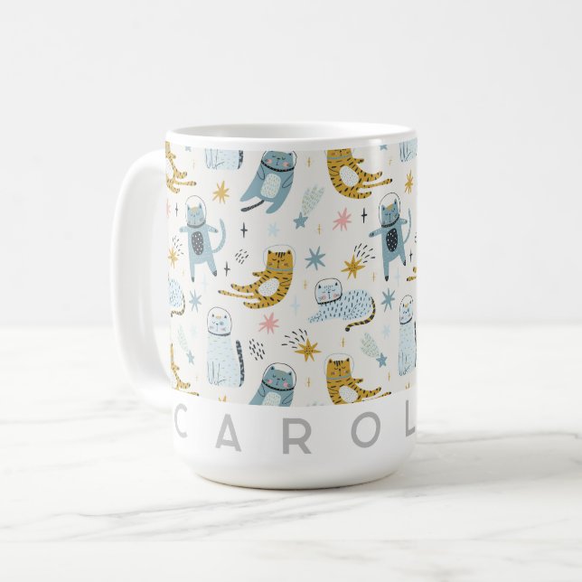 Mug Boue personnalisée pour enfants - Nom personnalisé (Devant gauche)