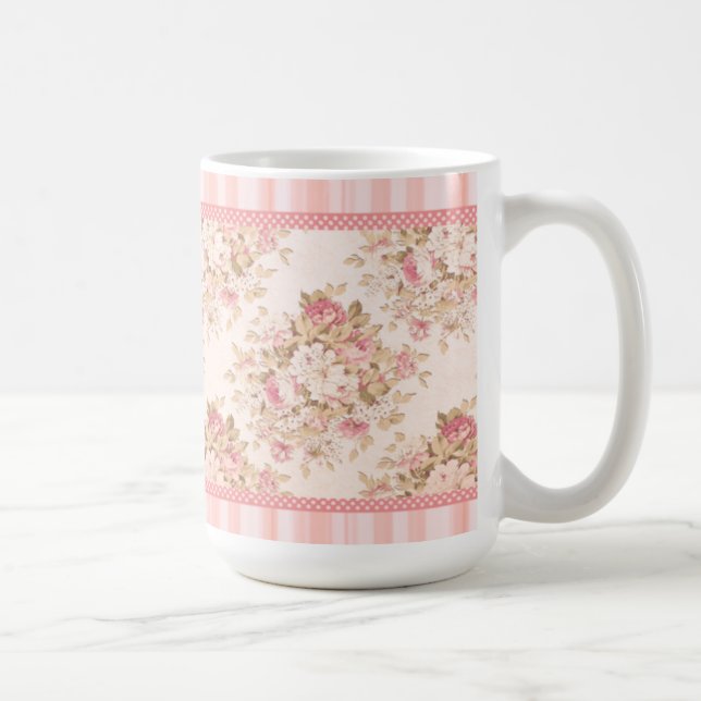 Mug Boue Rose rose Florale (Droite)