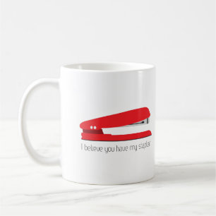 Mug Boue rouge agrafeuse