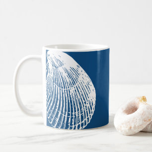 Mug Boue vintage de coquille de la mer de Clam