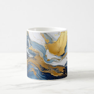 Mug Bouffée en or et bleu