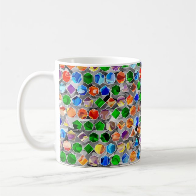 Mug Boug 11oz de polygones pivotant (Gauche)