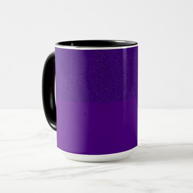 Mug Boug café à effet de bruit violet haut bande (pers (Devant gauche)