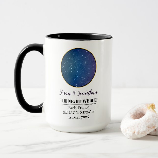 Mug Boug Carte Personnalisée : La Nuit Que Nous Avons  (Avec donut)