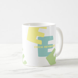 Mug Boug de café avec nom et initiales surdimensionnée