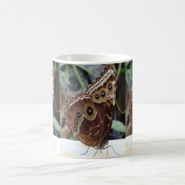 Mug Boug de café blanc papillon (Centre)
