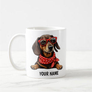Mug Boug de café Dachshund personnalisé - Saucisse mig