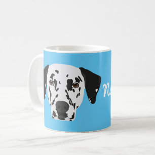 Mug Boug de café de chien dalmate noir tacheté