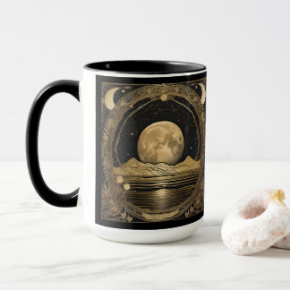 Mug Boug de café - Lune d'or sur l'eau paisible
