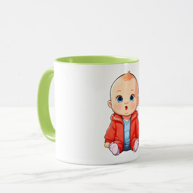 Mug Boug de café personnalisé - Votre style, votre faç (Devant gauche)