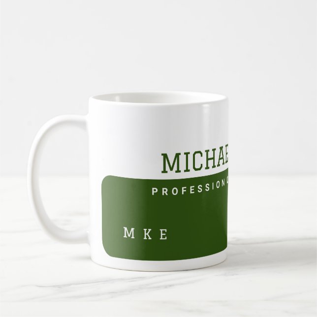 Mug Boug de café semi-vert de la profession moderne av (Gauche)