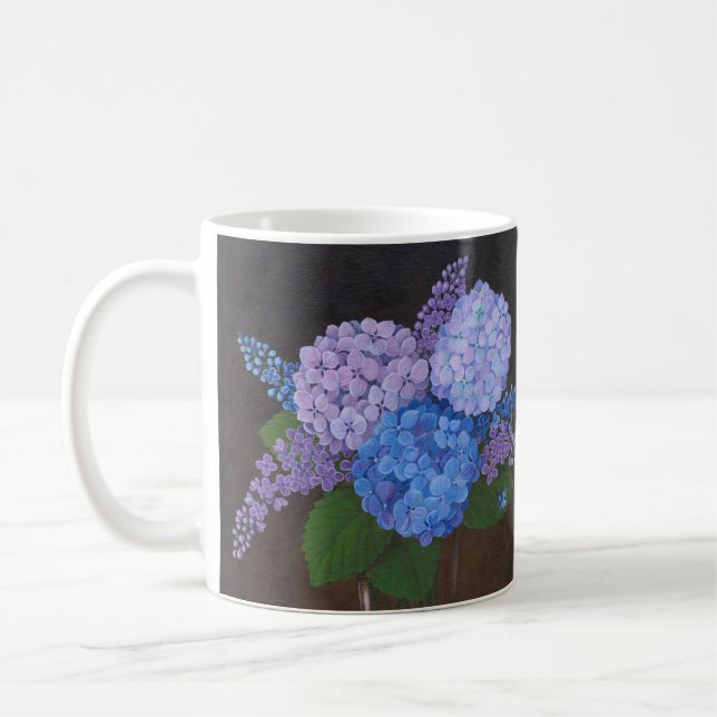 Mug Boug de café - Vase d'Hydrangeas (Gauche)