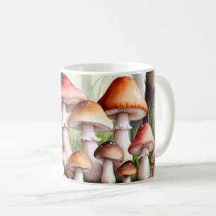 Mug Boug de champignons d'aquarelle