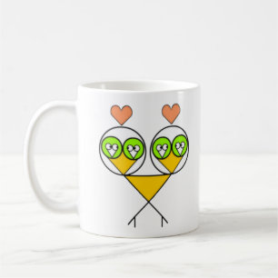 Mug Boug de Lovebirds fractionné surréaliste