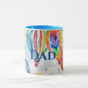 Mug Boug de peinture à l'aquarelle colorée à l'air cha