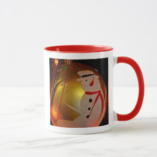 Mug Boug d'ornement de Noël de Snowman givrée