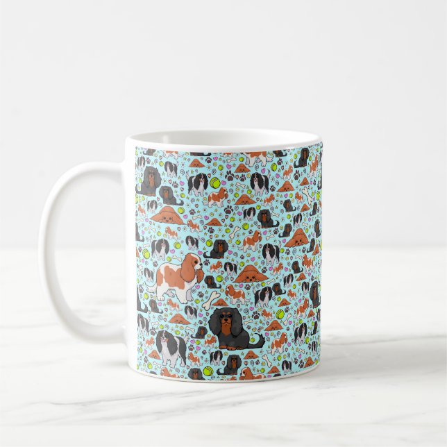 Mug Boug du roi Charles Espagnol, bleu (Gauche)