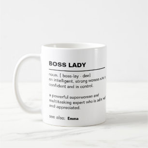 Mug Boug femme patron personnalisé - Cadeaux pour chef