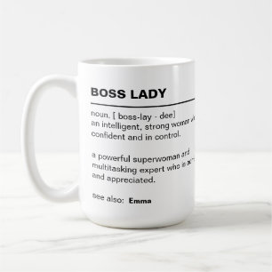 Mug Boug femme patron personnalisé - Cadeaux pour chef