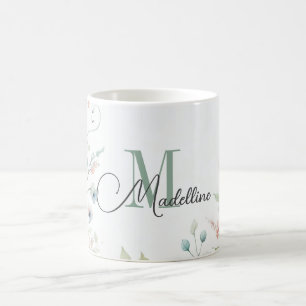 Mug Boug personnalisé avec fleurs sauvages et Plantes 