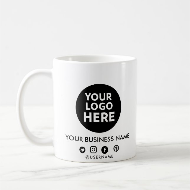 Mug Boug promotionnel personnalisé avec logo d'entrepr (Gauche)
