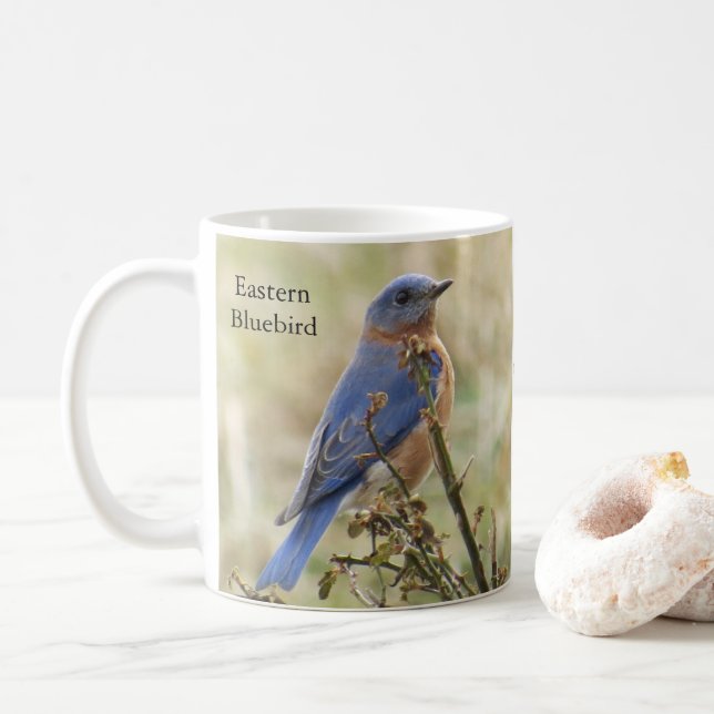 Mug Bouge de café Bluebirds par BirdingCollectibles (Avec donut)