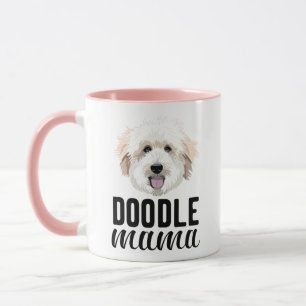 Mug Bouge de mère au doodle doré personnalisé avec 