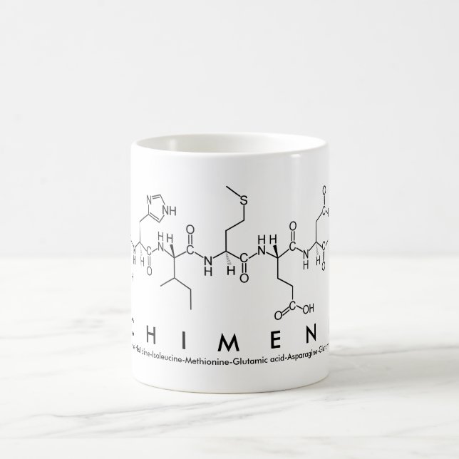 Mug Bouge de nom du peptide chimène (Centre)