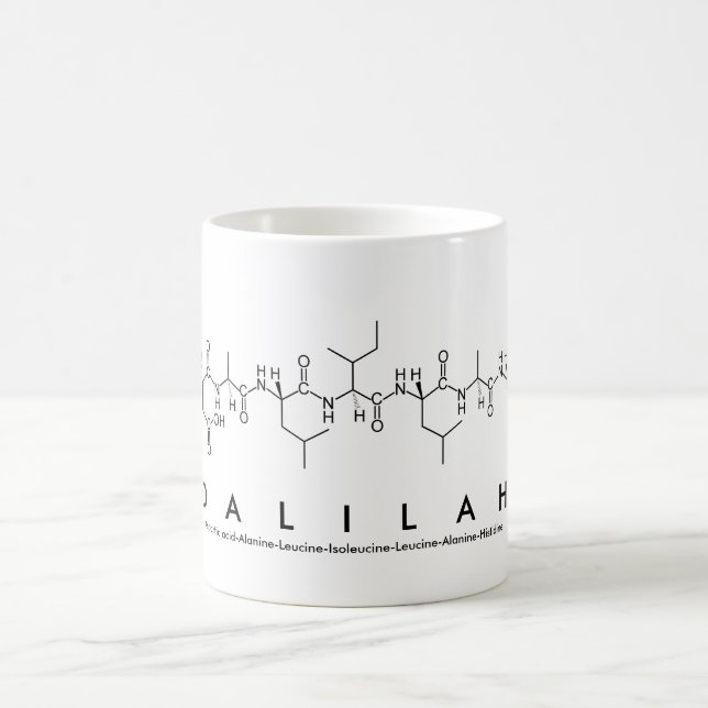 Mug Bouge de nom du peptide Dalilah (Centre)
