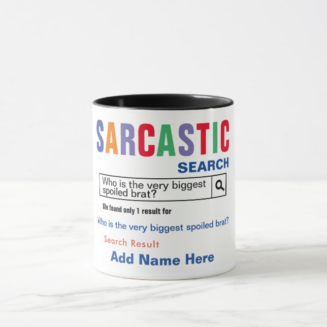 Mug Bouge Sarcastique de pain cuite (Centre)
