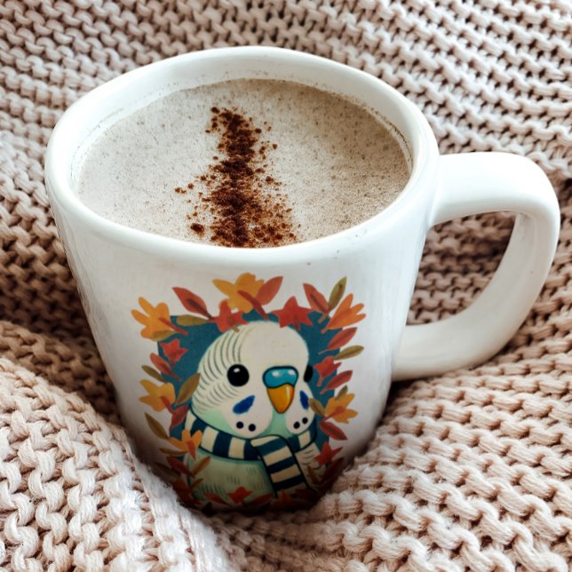 Mug Bougie de perruque bleu automne confortable (Créateur téléchargé)