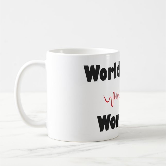 Mug Bouillie de café au travail (Gauche)