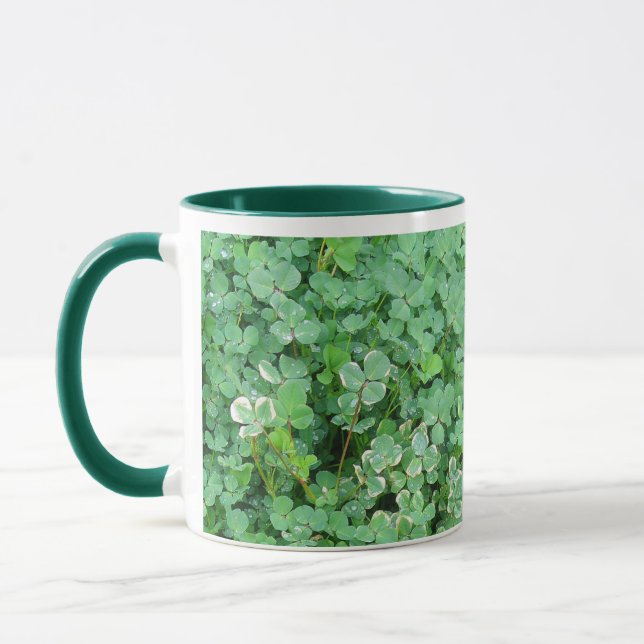 Mug Bouillie de café Shamrock verte (Gauche)
