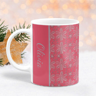 Mug Bouillie et flocons de neige en argent