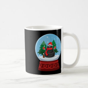 Mug Boule à neige de Noël Bonhomme de neige de hockey 
