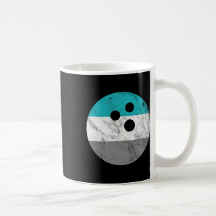 Mug Boule de bowling en détresse vintage rétro pour ho