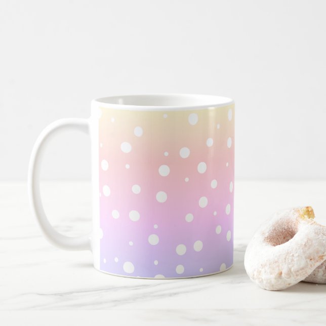 Mug Boule de café Rainbow Paining (Avec donut)