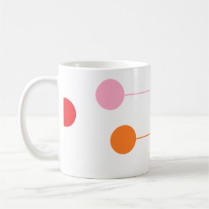 Mug Boule et ligne en blanc